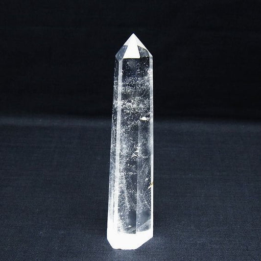 水晶 六角柱 ポイント 置物 一点物 142-10046