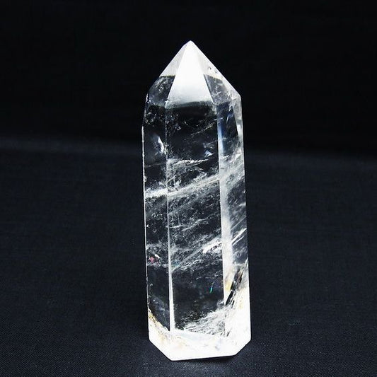 水晶 六角柱 ポイント 置物 一点物 142-10049