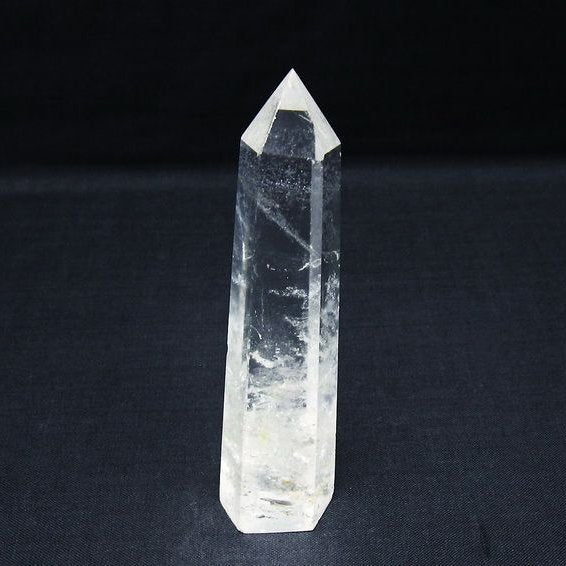 水晶 六角柱 ポイント 置物 一点物 142-10052