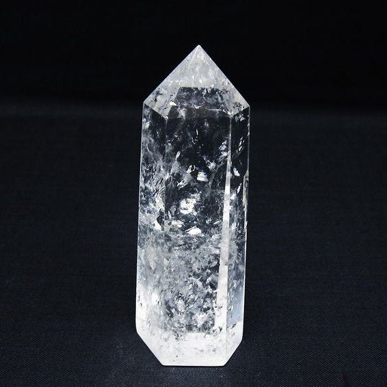 水晶 六角柱 ポイント 置物 一点物 142-10063
