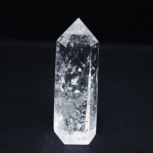 水晶 六角柱 ポイント 置物 一点物 142-10063