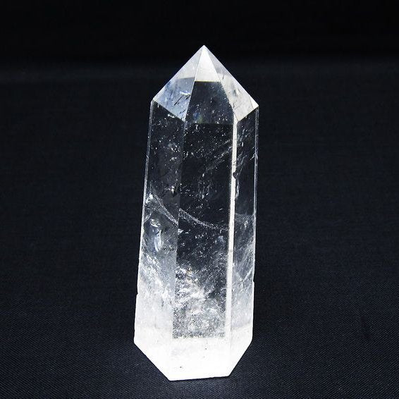 水晶 六角柱 ポイント 置物 一点物 142-10064