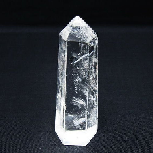 水晶 六角柱 ポイント 置物 一点物 142-10067