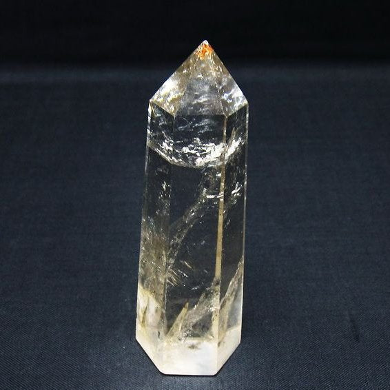 水晶 六角柱 ポイント 置物 一点物 142-10071
