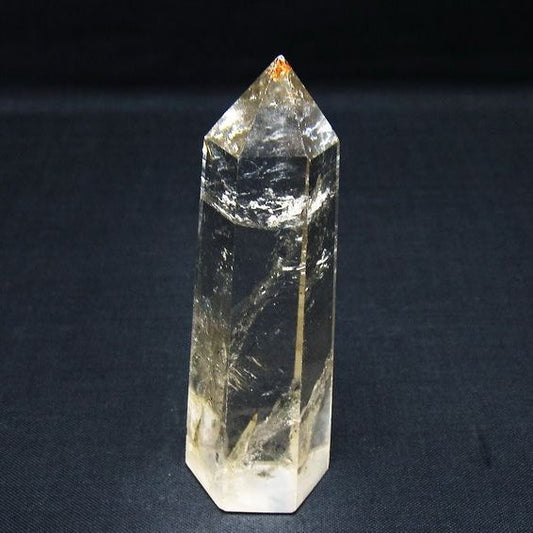 水晶 六角柱 ポイント 置物 一点物 142-10071