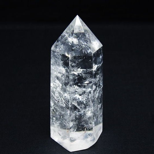 水晶 六角柱 ポイント 置物 一点物 142-10074