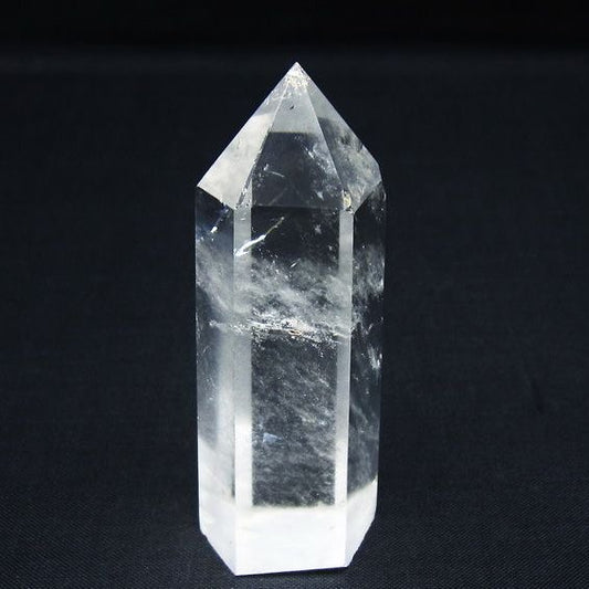 水晶 六角柱 ポイント 置物 一点物 142-10078