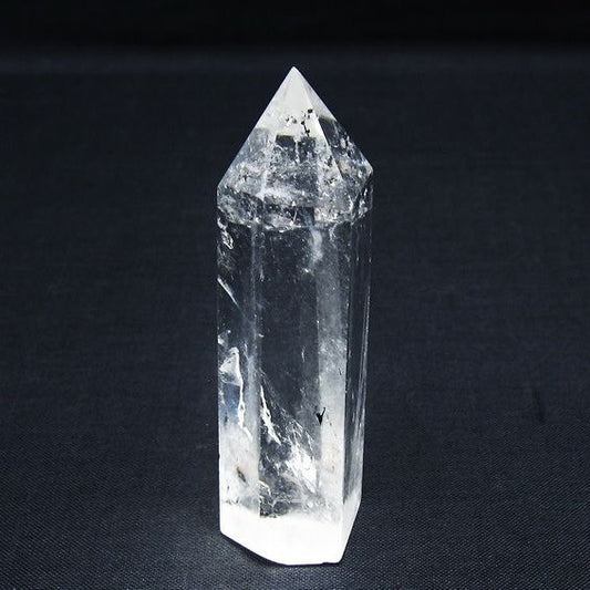水晶 六角柱 ポイント 置物 一点物 142-10080