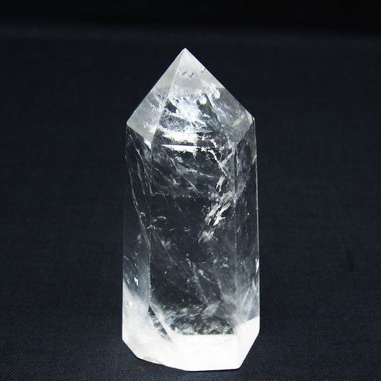水晶 六角柱 ポイント 置物 一点物 142-10083