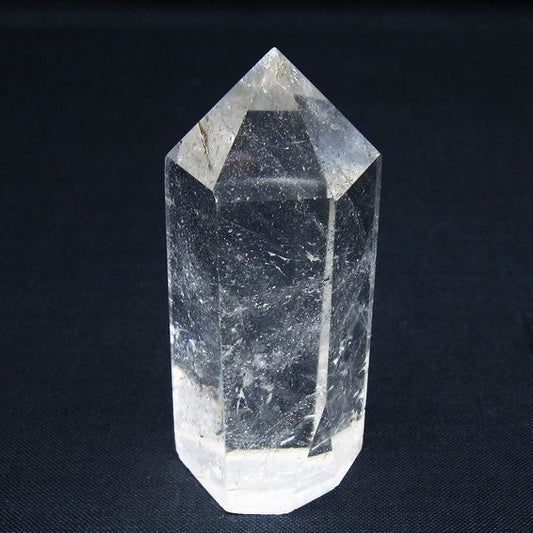 水晶 六角柱 ポイント 置物 一点物 142-10084