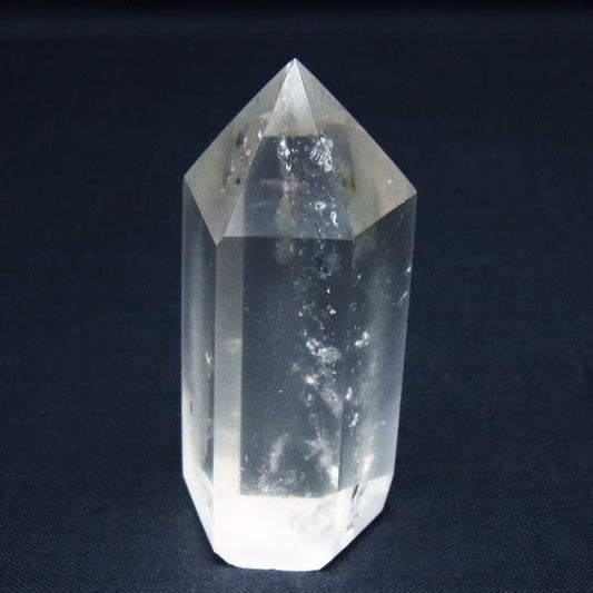水晶 六角柱 ポイント 置物 一点物 142-10088