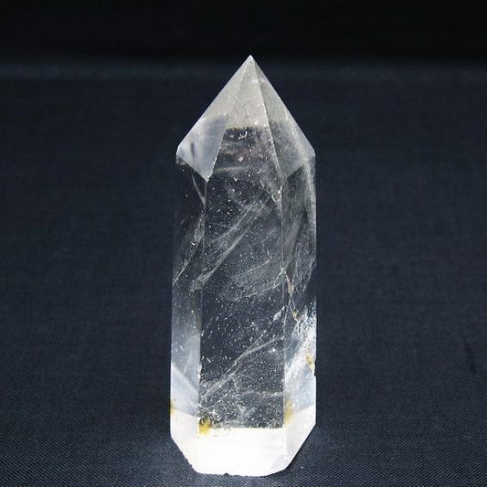 水晶 六角柱 ポイント 置物 一点物 142-10092