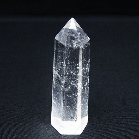 水晶 六角柱 ポイント 置物 一点物 142-10101