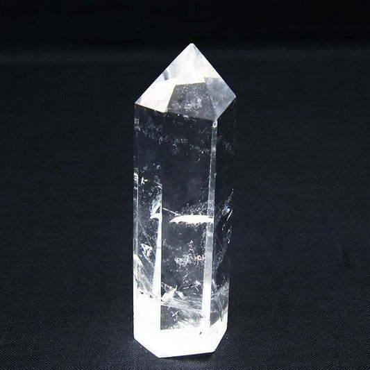 水晶 六角柱 ポイント 置物 一点物 142-10104