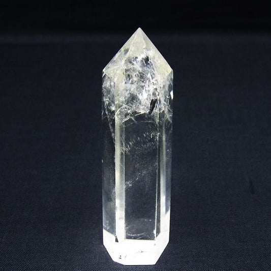 水晶 六角柱 ポイント 置物 一点物 142-10107