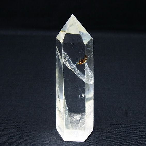 水晶 六角柱 ポイント 置物 一点物 142-10113