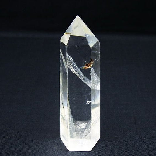 水晶 六角柱 ポイント 置物 一点物 142-10113