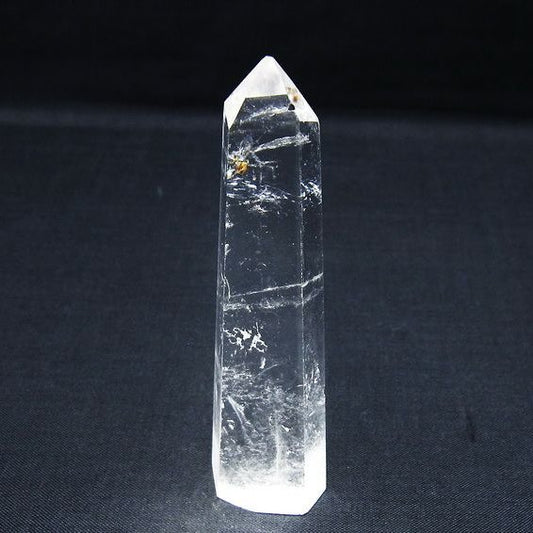 水晶 六角柱 ポイント 置物 一点物 142-10117