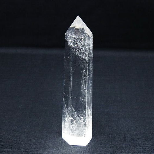 水晶 六角柱 ポイント 置物 一点物 142-10127