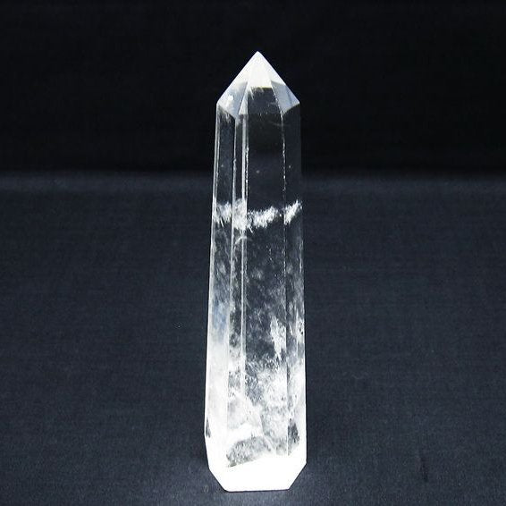 水晶 六角柱 ポイント 置物 一点物 142-10128