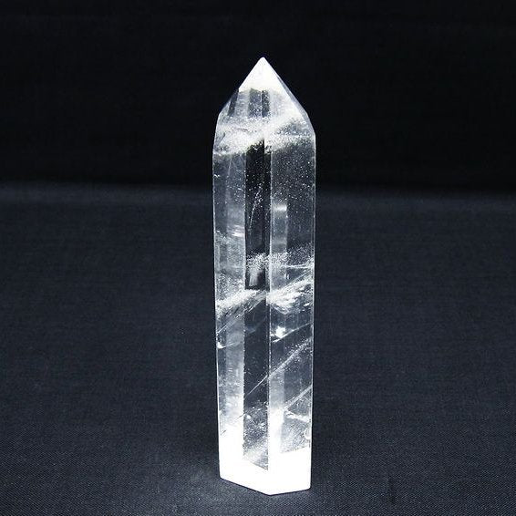 水晶 六角柱 ポイント 置物 一点物 142-10130
