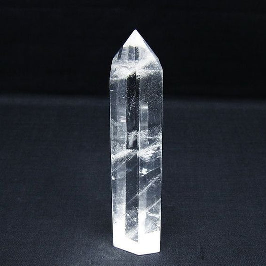 水晶 六角柱 ポイント 置物 一点物 142-10130