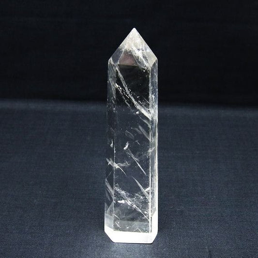 水晶 六角柱 ポイント 置物 一点物 142-10131