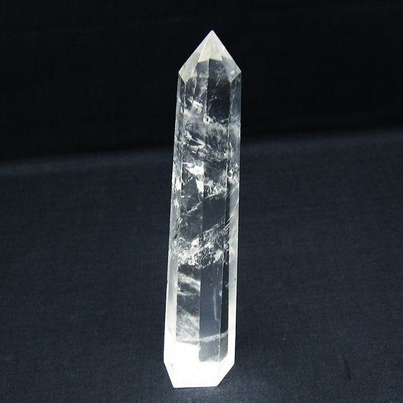 水晶 六角柱 ポイント 置物 一点物 142-10132