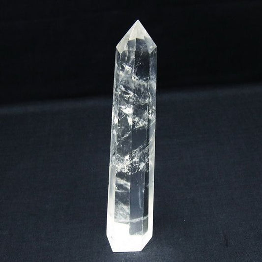 水晶 六角柱 ポイント 置物 一点物 142-10132