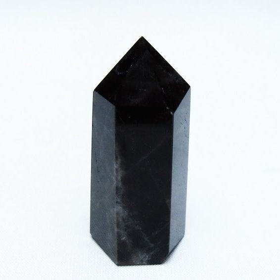 黒水晶 モリオン 六角柱 ポイント 142-10649