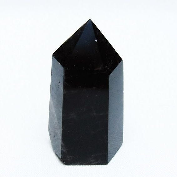 黒水晶 モリオン 六角柱 ポイント 142-10651