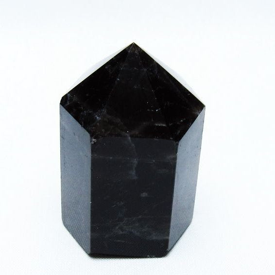 黒水晶 モリオン 六角柱 ポイント 142-10653