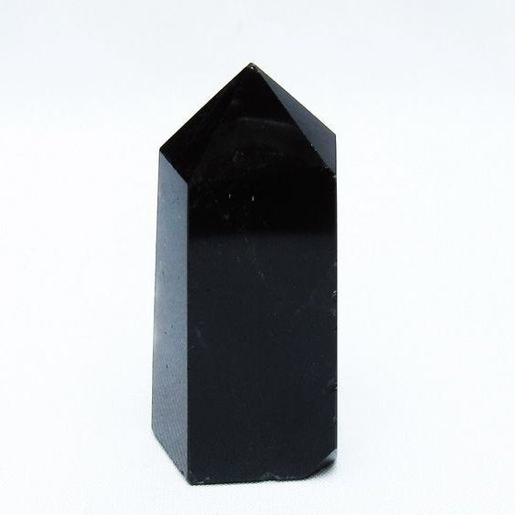 黒水晶 モリオン 六角柱 ポイント 142-10656