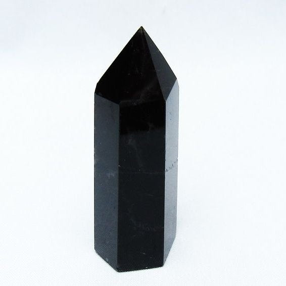 黒水晶 モリオン 六角柱 ポイント 142-10658