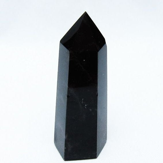 黒水晶 モリオン 六角柱 ポイント 142-10659