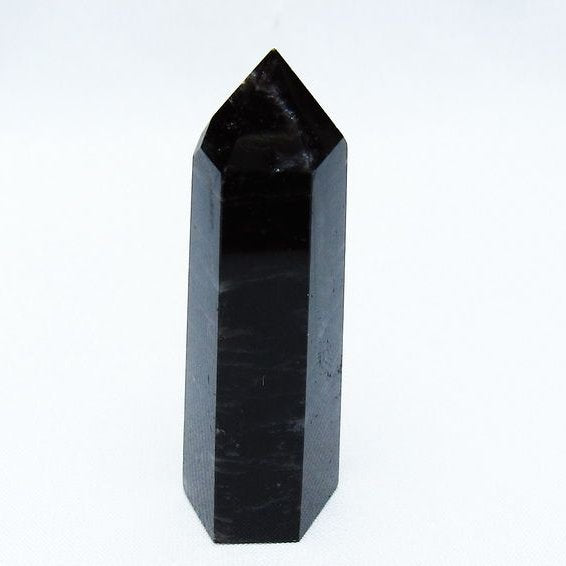 黒水晶 モリオン 六角柱 ポイント 142-10660