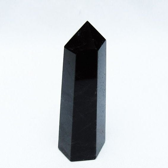 黒水晶 モリオン 六角柱 ポイント 142-10661