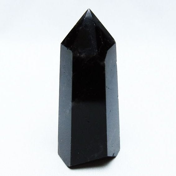 黒水晶 モリオン 六角柱 ポイント 142-10663
