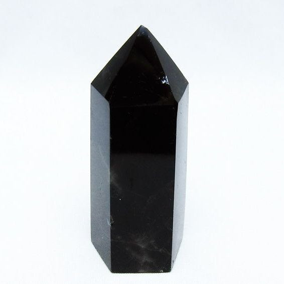 黒水晶 モリオン 六角柱 ポイント 142-10664