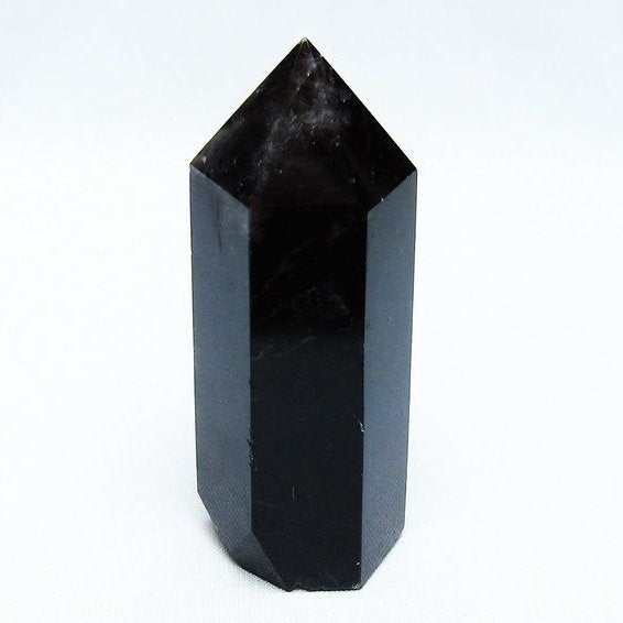 黒水晶 モリオン 六角柱 ポイント 142-10666