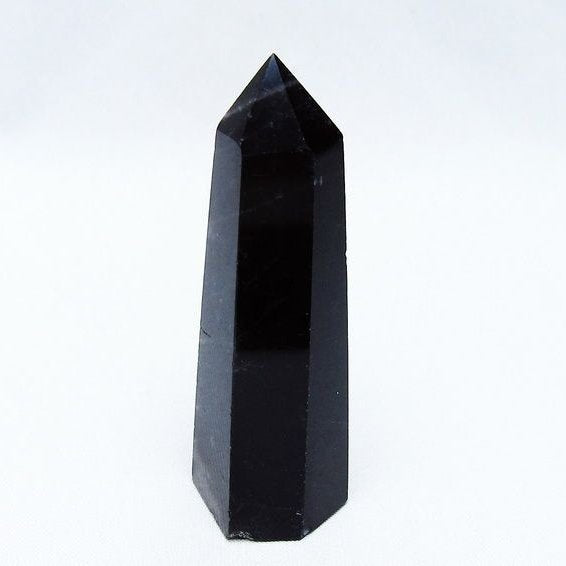 黒水晶 モリオン 六角柱 ポイント 142-10669
