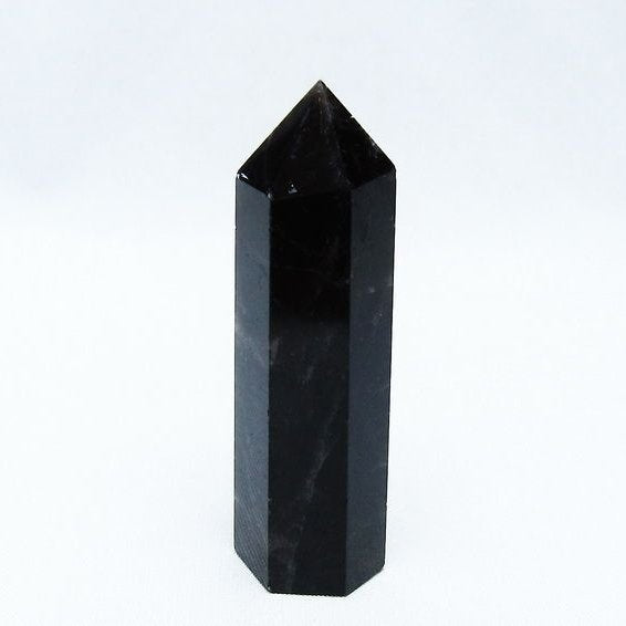 黒水晶 モリオン 六角柱 ポイント 142-10671