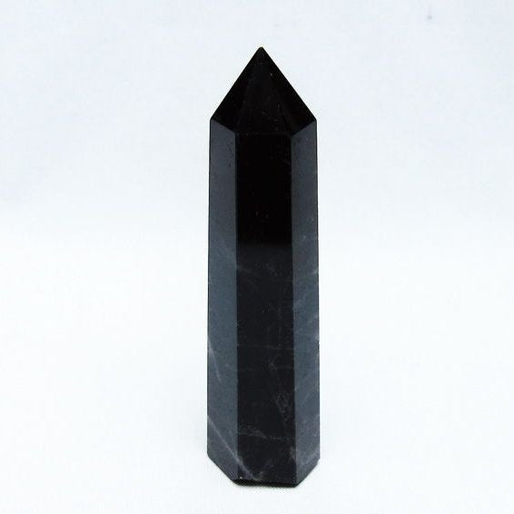 黒水晶 モリオン 六角柱 ポイント 142-10676