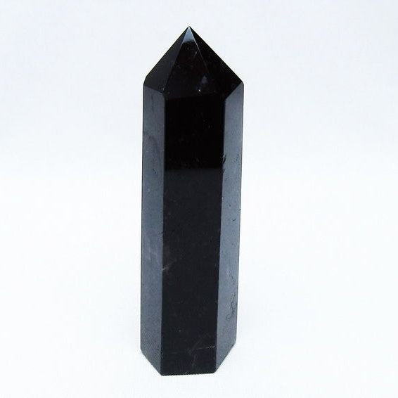 黒水晶 モリオン 六角柱 ポイント 142-10677