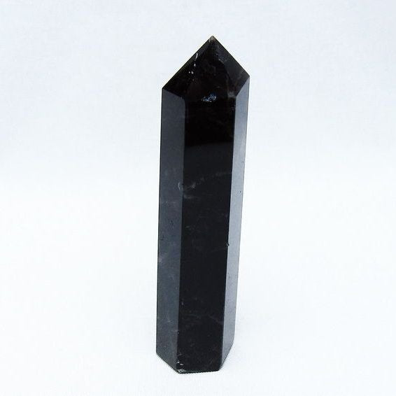 黒水晶 モリオン 六角柱 ポイント 142-10678