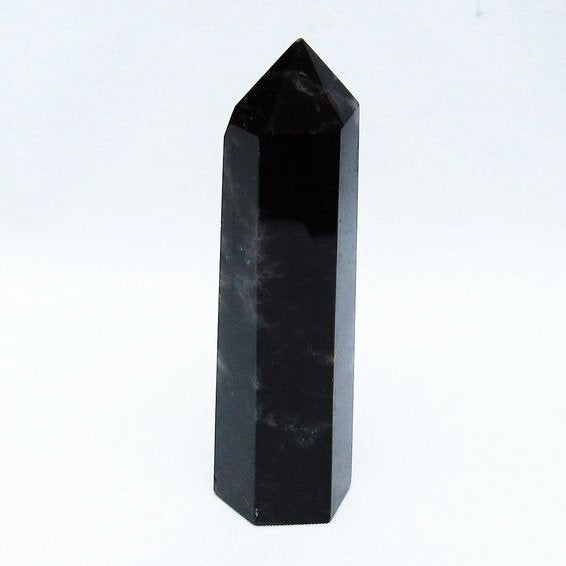 黒水晶 モリオン 六角柱 ポイント 142-10679