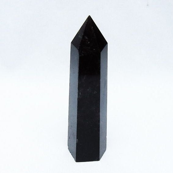 黒水晶 モリオン 六角柱 ポイント 142-10680