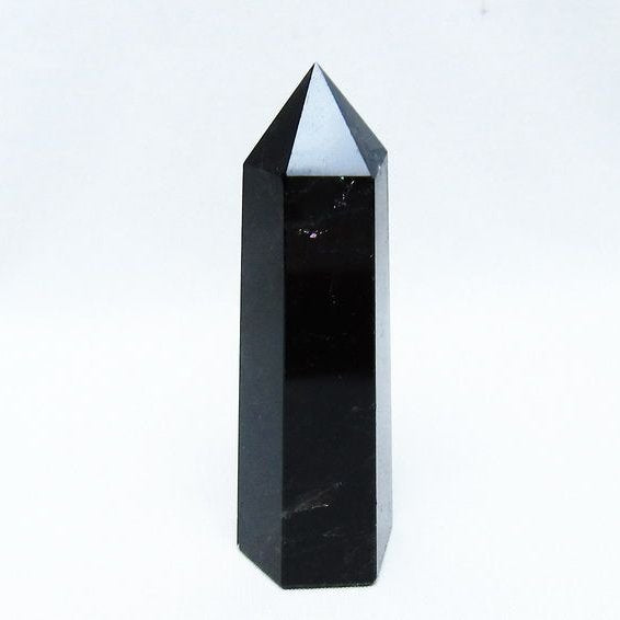 黒水晶 モリオン 六角柱 ポイント 142-10681