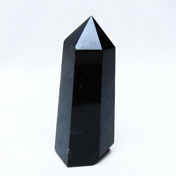 黒水晶 モリオン 六角柱 ポイント 142-10684