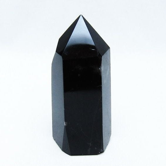 モリオン 六角柱 黒水晶 ポイント 142-10689